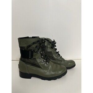 Sorel Youth Size 3 Emelie Conquest Combat Moto Boots